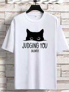 Short-Sleeved T-Shirt For Spring And Summer, American Style, With Printed Logo, For Young Men, Round Neck, Loose, Casual And Versatile. - White - View 8