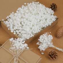 50/100/300pcs Artificial Mini Baby's Breath, Suitable For Wedding Floral Arrangement, Party Decoration, Birthday, Outdoor Garden Decor, Mother's Day Decor, Valentine's Day Decor, Gifts, Graduation Decoration - White - View 3