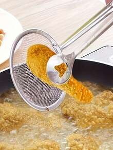 1 buah Sendok Pemisah Minyak Stainless Steel - Sendok Penyaring Lemak, Cocok untuk Sup dan Kuah, Alat Penyaring Lemak untuk Hot Pot, Dengan Gagang Panjang dan Corong Tuang, Mudah Menuang, Struktur Kokoh, Cocok untuk Penggunaan di Dapur, Aksesori Dapur - MultiWarna - View 10