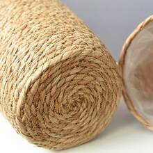 1 chậu trồng cây bằng rơm đan, giỏ mây, chậu hoa treo, giỏ đựng quần áo bẩn, giỏ đựng đồ dùng sân vườn, thích hợp cho ngày Valentine, đám cưới, sinh nhật. - thông thường - Xem 4