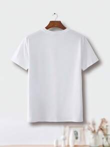disfraz halloween hombreCamiseta Casual para Hombre, Estampado Creativo de Dibujos Animados, Cuello Redondo, Mangas Cortas, Tela Suave y Cómoda, Ropa Casual para Exteriores, Ropa Deportiva, 100%, Regalos para el Día del Padre, Carnaval, Día de la Independencia, Amigos, Amantes, Hermanos, Regalos de Navidad, Ropa para la Temporada de Regreso a la Escuela, playera de hombre, Camiseta Twilight Y2k, Camisa - Blanco - Ver 2