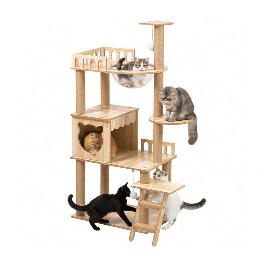 Avilia Cat Trees & Condos - 駝色 - 查看 1