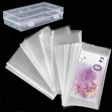 100/200/300Pcs Bolsas Protectoras de Billetes, Cajas de Almacenamiento, Bolsas de Almacenamiento de Monedas Conmemorativas & Billetes, Usa Esta Colección Para Organizar Tus Billetes - Multicolor - Ver 9