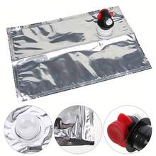 2/4/8pcs Wine Bag Replacement Bag Set, 2L/67oz Wine Bag Refill Bags, Leak-Proof Wine Bag Refill Bags, Wine Bag Replacement Bags With Butterfly Valve Suitable For Beverage Container Dispenser Home Brewing Storage Packaging - View 4