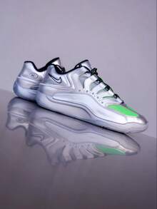 Giày bóng rổ nam Nike KD 18 EYBL EP - Kiểu dáng thời trang, đa năng, thoải mái, bền bỉ, chống trượt, cổ thấp, màu xám bạc IF2518-001 - Màu xám bạc - Xem 4