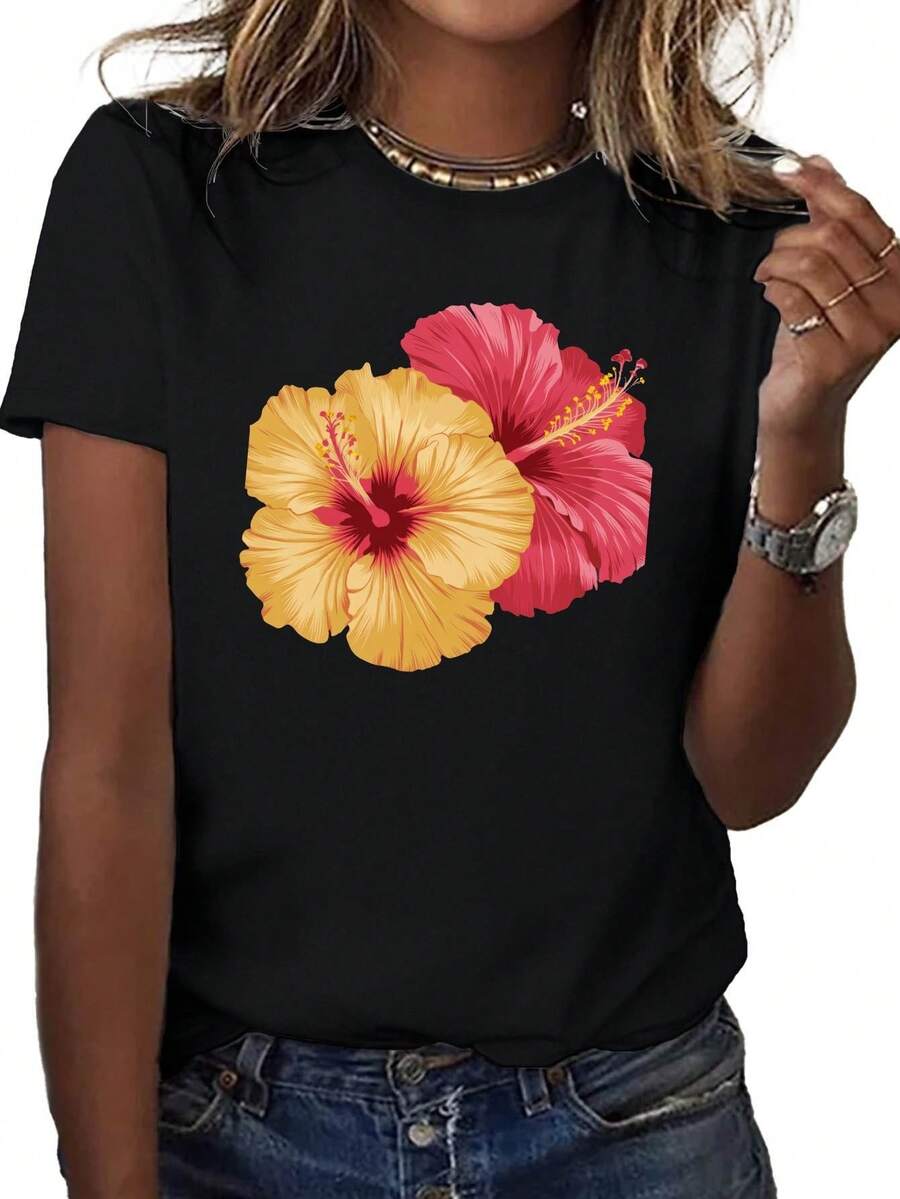 Women T-Shirts - Black - View 1