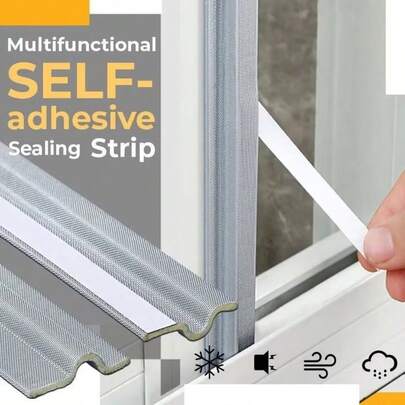 One Piece Of Window Sealing Strip, Acoustic Foam Wall Insulation Cotton Sealing Strip, Suitable For Sliding Doors And Windows, Windproof And Soundproof.
