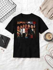 Evolution Through The Years T-shirt i retrostil av bomull - Svart - Visa 1