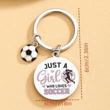 Regalos únicos con temática de fútbol para mujeres, mejores regalos de fútbol, regalos para jugadores de fútbol, regalos para aficionados al fútbol, llavero de fútbol exquisito, regalos geniales para entusiastas del fútbol - 1 pieza - Ver 4