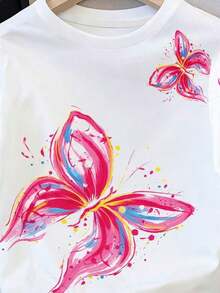 Camiseta blanca de manga corta con bordado floral imitación pesada y cuentas, nuevo estilo chino retro con bordado floral imitación y perlas, elegante camiseta blanca tipo dama, camiseta blanca suelta con imitación de bordado pesado y cuentas al es - Blanco 3 - Ver 4