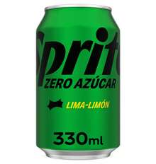 Coca Cola SPRITE ZERO AZUCAR Nacional Sabor Original, Refresco de SPRITE LIMA-LIMON ZERO AZUCAR - Pack de 24 Latas 330 ml Sabor AUTENTICO Garantizado - ZERO 330ML - Ver 2