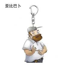 Llavero acrílico divertido y en  de 2026, "Mi Cuchillo y Escudo", para mochilas de estudiantes, un llavero para mochila divertido y lindo. - baka yarou - Ver 2
