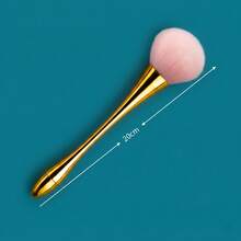 4pcs Precise Eye Shadow & Eyeliner Brushes Set, Professional Makeup Brushes With Long Handles, Reversible, Suitable For Sensitive Dry Skin, Easily Create Beautiful Eye Makeup, Portable Mini Gold Brush Set Including Foundation, Concealer, Blush, Contour, Powder Brushes - Multicolor - View 5