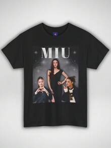 Unisex Pure Cotton T-Shirt,  Natsha Taechamongkalapiwat T-Shirt | Thai GL Inspired Fan Merch, Summer T-Shirt, Blouse, Basic Tops, T-Shirt, Creative Design, Outdoor Game, Cool Style, Fun Design, Ideal For Outdoor Games. - Black - View 1