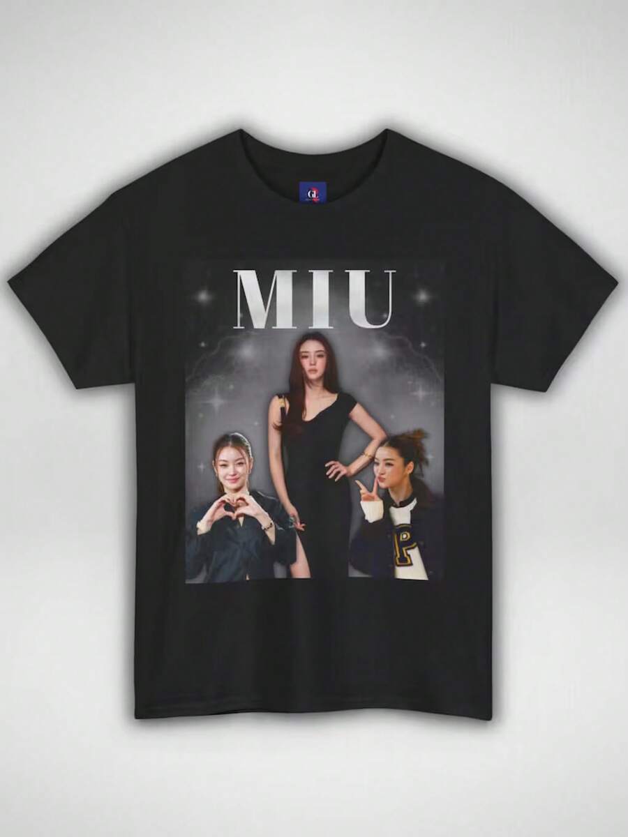 Unisex Pure Cotton T-Shirt, Natsha Taechamongkalapiwat T-Shirt | Thai GL Inspired Fan Merch, Summer T-Shirt, Blouse, Basic Tops, T-Shirt, Creative Design, Outdoor Game, Cool Style, Fun Design, Ideal For Outdoor Games. - Black - View 1