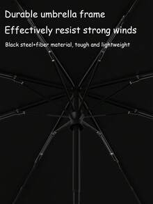 1pc Summer New Student Umbrella, Dual Use Rainproof & Windproof Automatic Folding Sunshade Umbrella - As Shown - View 7