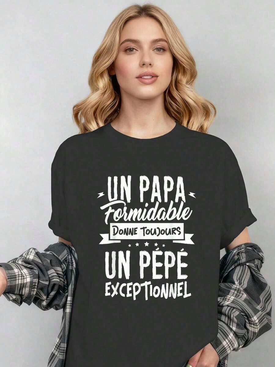 Pepe's Exceptional T-Shirt | Black, Size S, Graphic Print, Casual Loose Fit T-Shirt For Women, Suitable For All Seasons. - 黑色 - 查看 1