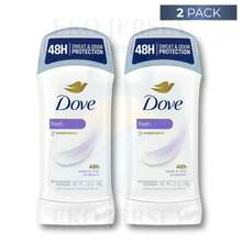 Dove Fresh Stick Deodorant 48H Sweat & Odor Protection 2.6 Oz Pack Of 2 - 多樣化香型 - 查看 1