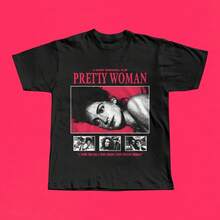 Women Top Pretty Woman 1990 T-Shirt, Garry  Rom-Com, Julia Roberts, 90s Romantic Comedy Gift Men Graphic Print Short Sleeve Tee, For Going Out, For Friends, Emo - Svart - Visa 7