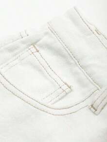 Shorts vaqueros de moda para mujer, combinables con todo, para primavera y verano - Blanco - Ver 3