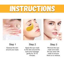 Mascarilla Reafirmante para Ojos con Oro de 24k, Mejora las Arrugas y Líneas de Lágrima, Reafirma y Eleva la Piel Alrededor de los Ojos, Hidrata. - 1 - Ver 7