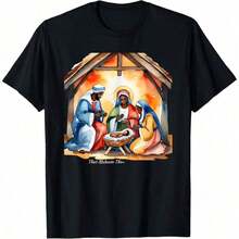 Jesus Raves Música Electrónica EDM Festival DJ Regalo Camiseta Ropa de Festival Camisetas para Hombre (1)-Estilo Urbano Vintage Unisex Camiseta de Algodón de Manga Corta con Cuello Redondo Holgada Blusas para mujer. blusas.blusas casuales para dama. - Negro 7 - Ver 7