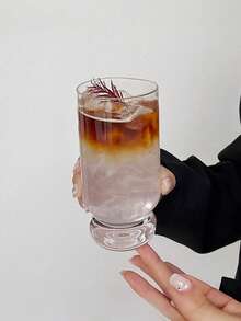 1个创意高品质玻璃杯，优雅咖啡杯，啤酒杯，冷饮/果汁/香槟杯，家用泡泡底水果茶杯，创意鸡尾酒/葡萄酒/饮料杯，适用于餐厅、咖啡馆、酒吧、派对等场合 - 透明 - 查看 9