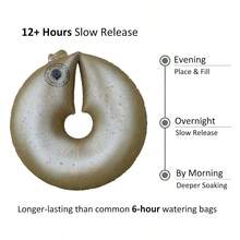 12+ Hours Slow Release Tree Watering Bag/Ring - 15 Gallon, By (2, Brown/Black) - Default - View 4