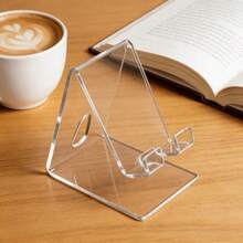 4/2/1pc Premium Desktop Phone Stand, Slouchy Bracket, Common Transparent Display Stand, Acrylic Phone Holder - A - View 5