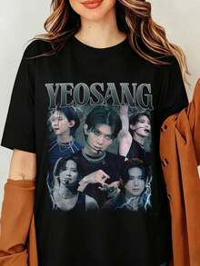 Dam-T-shirts - Svart - Visa 6