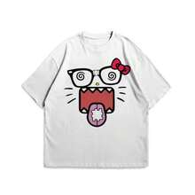 Bold Y1K Graphic T-Shirt, Vintage T-Shirt For Men And Women, Retro Printed Cotton T-Shirt From The 90s, Cute And  Aesthetic Tops - 白色 - 查看 6