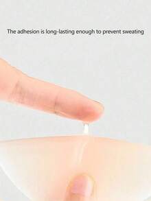 1 Pair Of Invisible, Self-Adhesive, Anti-Friction Material, Reusable Covers, Adhesive Stickers, Essential For Vacations, Washable Nipple Stickers, Suitable For Swimwear, Covering Clothing, Tank Tops, Bathing In The Sea, Hot Tubs, Travel, Vacations, Water Parks, Swimming Pools, Camisoles, And Everyday Wear. Bathing Essentials, Invisible Coverage, Breathable Adhesive, Washable - Elegant Apricot Pair - View 7