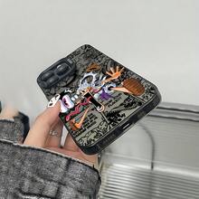 An Anime Phone Case: Hot-Blooded Hat King Anime Phone Case Suitable For  17 16e 16 15 14 13 12 11 Mini Pro Max Air X XR XSMAX 8 7 Plus Anti-Fall Matte Back Cover  17 Case Scover De  17 Pro Max  17 Pro Max Case  Case  16 Case - 混合顏色 - 查看 4