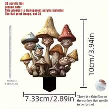 Estacas acrílicas planas para césped, ideales para comercio exterior, adecuadas para decoraciones de cumpleaños, fiestas y patios. - 11 - Ver 11