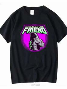 Women's T-Shirts 2026 NWT You Are My Blood Bowls Friend Cool T Shirt Long Or Short Sleeves Vintage Washed Designer Clothes Soft Streetwear Fashion - 黑色 - 查看 1
