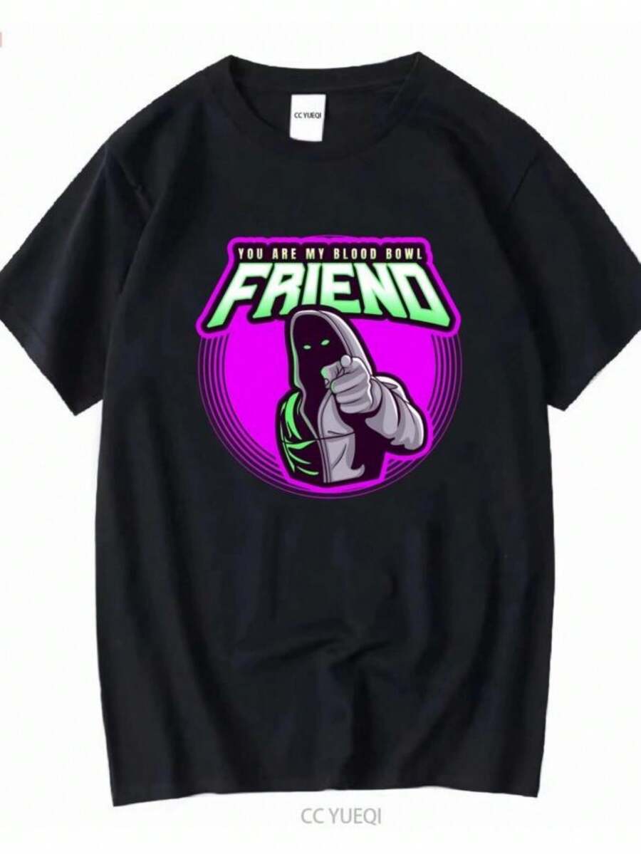 Women's T-Shirts 2026 NWT You Are My Blood Bowls Friend Cool T Shirt Long Or Short Sleeves Vintage Washed Designer Clothes Soft Streetwear Fashion - 黑色 - 查看 1