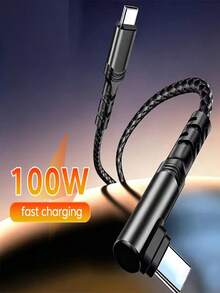 100W USB-C 转 USB-C 数据线，支持快速充电和数据传输，兼容 17/16/15，1 米 - 查看 2