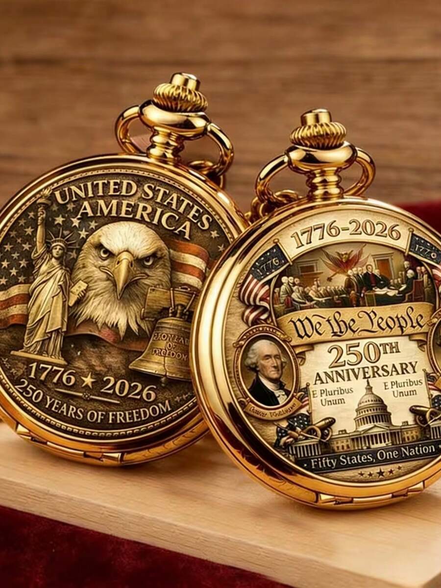 Bộ đồng hồ bỏ túi cổ điển kỷ niệm 250 năm của American Series - Nhiều màu - Xem 1