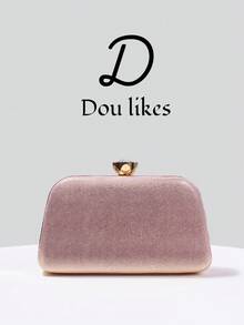 Dou Likes 刺繡亮片花卉晚宴包，包身捕捉浪漫自然景觀，精選柔粉色底色，適合婚禮造型、畢業舞會、晚宴/宴會，完美搭配女款畢業舞會禮服、畢業舞會配件、亮片洋裝、閃亮洋裝、優雅女裝 - 粉色 - 查看 7