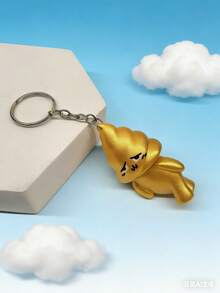 1pc/4pcs New Creative Poop Keychain, Bag Charm - Poop Doll Keychain - View 7