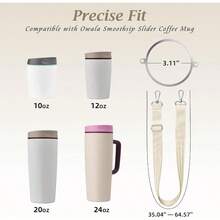 Bottle Strap Compatible With Smoothsip Slider 12oz 20oz Coffee Mug 12oz 24oz With Handle, Adjustable Heavy Duty Shoulder Strap, Sling, Hanging, Crossbody Carry Outdoors, Hiking - Bình minh - Xem 3