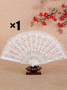 5pcs Lace Retro Folding Fans, Suitable For Gothic Theme Parties, Birthday Parties, Wedding Parties, Stage Props, And Photography Props - One Size Fits All - View 11