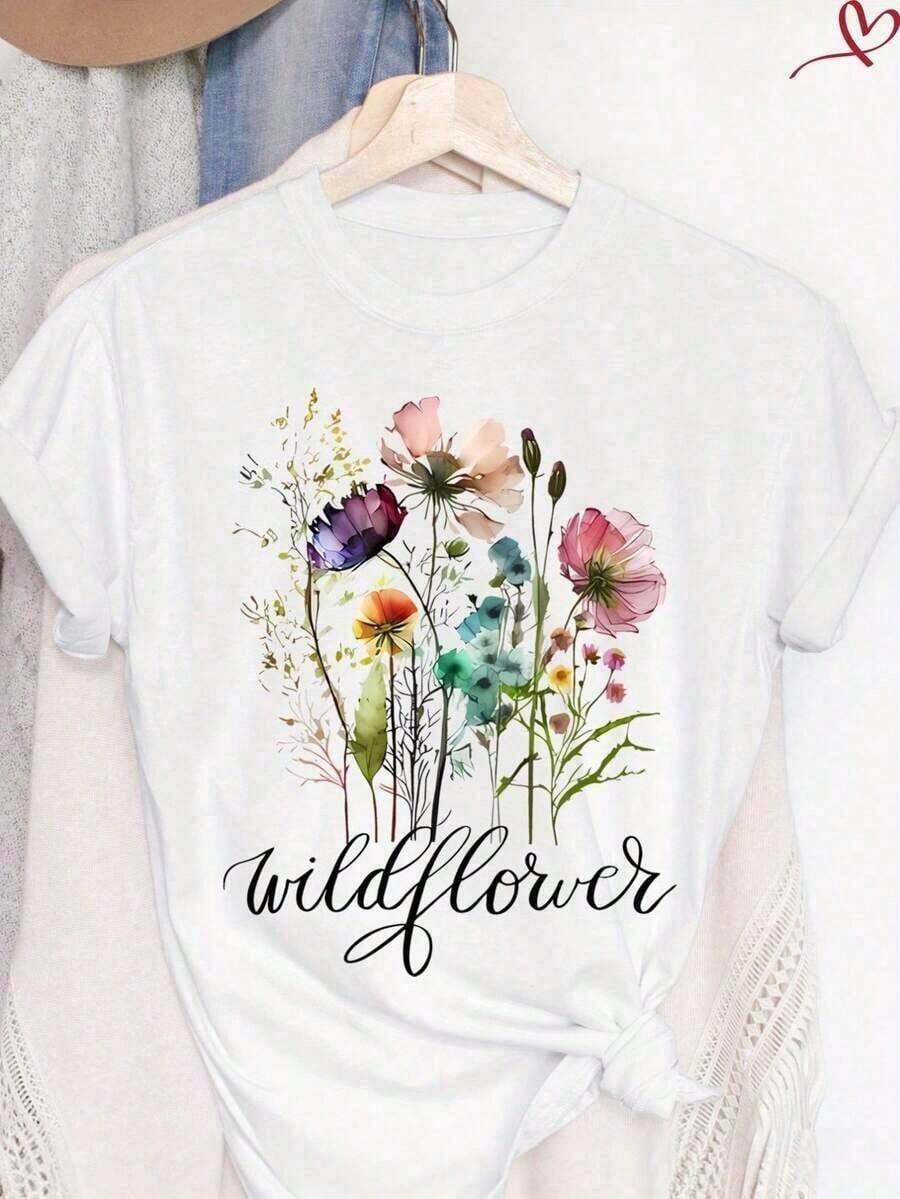 1 pieza de camiseta de algodón para mujer, cuello redondo, manga corta básica, tela suave y transpirable, camiseta versátil para entrenamientos diarios y uso en todas las estaciones, 180g 100% algodón. - Blanco4 - Ver 1