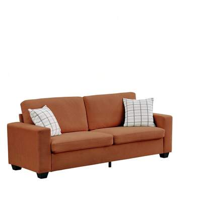 Comodidad de Asiento Profundo - Sofá de Pana de 3 Plazas para Sala de Estar - Reposabrazos Anchos - Fundas Removibles y Lavables - Sofá Moderno Tapizado para Apartamento, Oficina, Dormitorio