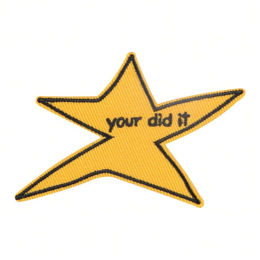 A 'You Did It' Star Embroidery Patch