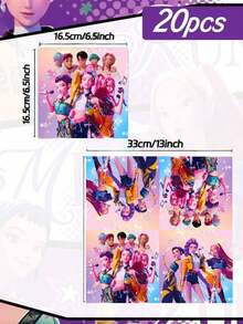 Hasbro Demon Girl Group 印花一次性裝飾餐具套組，適用於各種節慶派對與聚會裝飾，適合節慶慶祝、生日派對及戶外用餐派對的裝飾用品 - 多款 - 查看 16