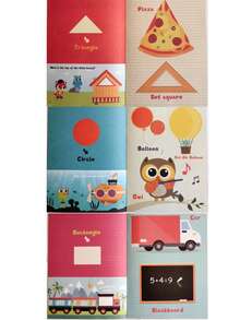 2026 New Children's Early Education Book Set (4 Mini Books) - ABC/Numbers/Shapes/Colors Recognition Picture Books, Kindergarten Basic Knowledge Reader, Parent-Child Interactive Educational Gift - Holiday Gift, Creative Surprise, Perfect Gift Back To School - Multicolor - View 13