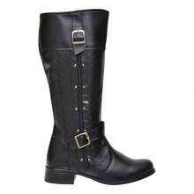 Women's Elegant Riding Boot, High Shaft, Side Zipper, Soft And Comfortable, New Winter Collection - 黑色 - 查看 4