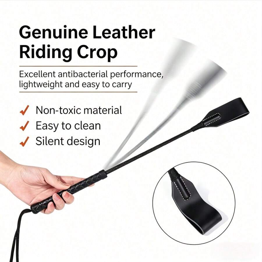 1pc Outdoor Extreme Sport Horse Whip, Super Durable Riding Crop, Lightweight Non-Slip Training Whip, Suitable For Horse Riding, Equestrian Performance, Obstacle Racing And Outdoor Equestrian Sports - Black - View 1