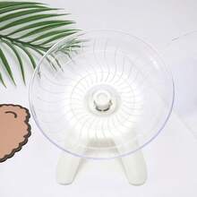 1 món đồ chơi đĩa bay cho chuột hamster, đồ chơi đĩa chạy tích hợp bằng acrylic, thiết kế yên tĩnh, không có đường nối, không gây kẹt chân. - Nhiều màu - Xem 2